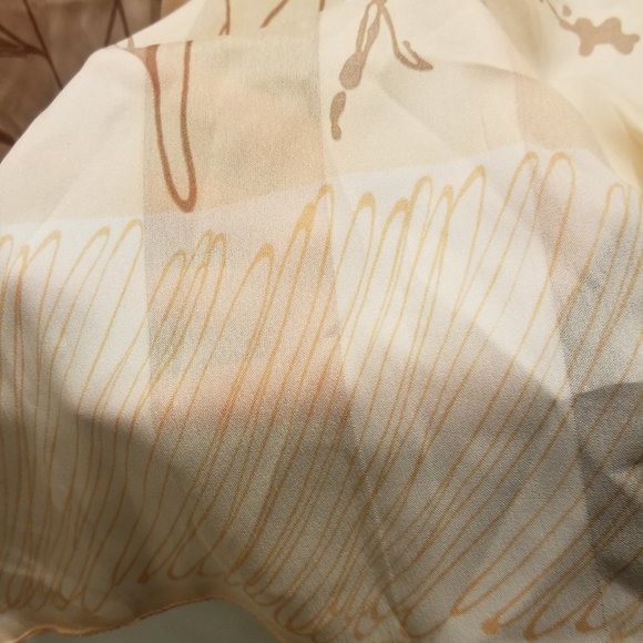 2 earth-tone polyester scarves- a Symphony and an Isabella - Picture 9 of 13